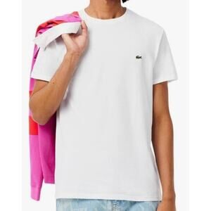 Lacoste Men's Cotton Pima Jersey T-Shirt White X-Large